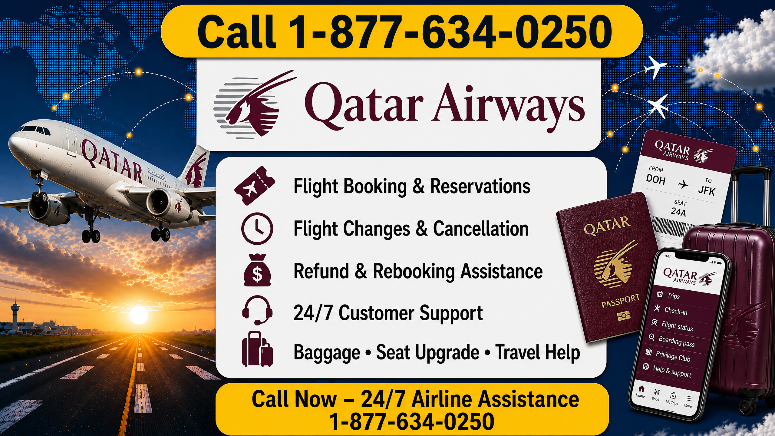 Complete Official {Qatar Airways â¢Â® Customer} Service = Step-by-Step Help &amp; Support 24/7vQatar Airways