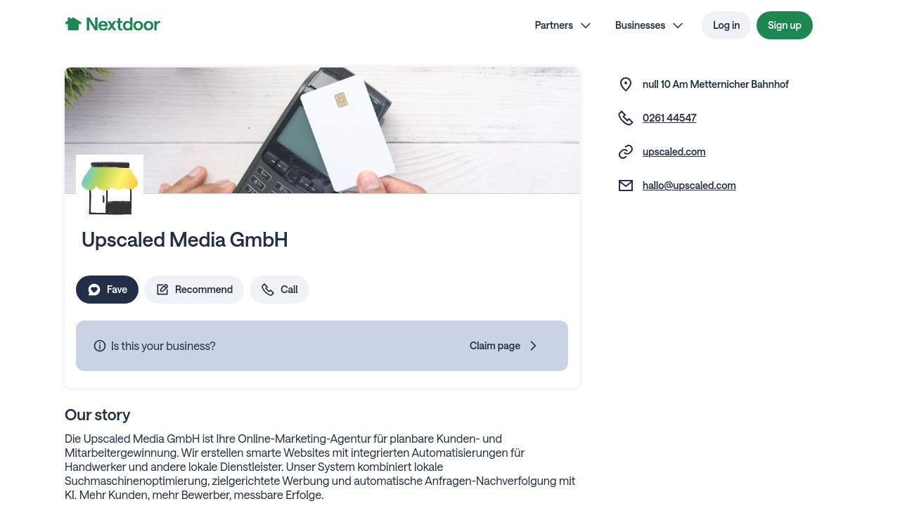 Upscaled Media GmbH - Koblenz - Nextdoor