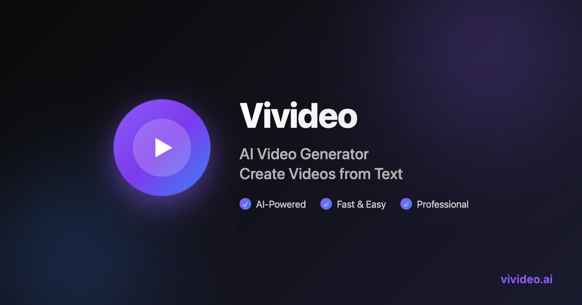 Vivideo Free AI Video Generator