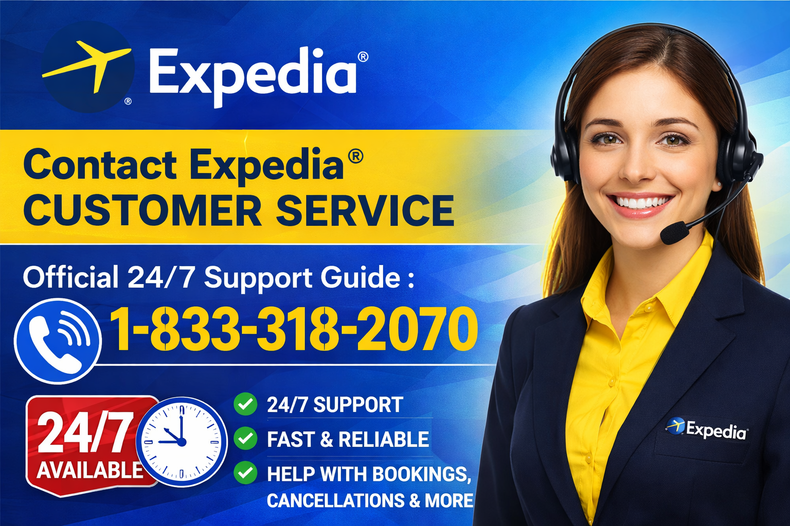 Expedia® Customer Service Complete Guide = Step-by-Step Help & Support 24/7 Expedia